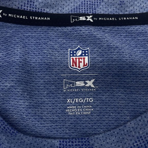 Michael Strahan Shirt Mens XL 2021 NFL Draft Cleveland Blue Camo MSX LS Cotton - Picture 3 of 7